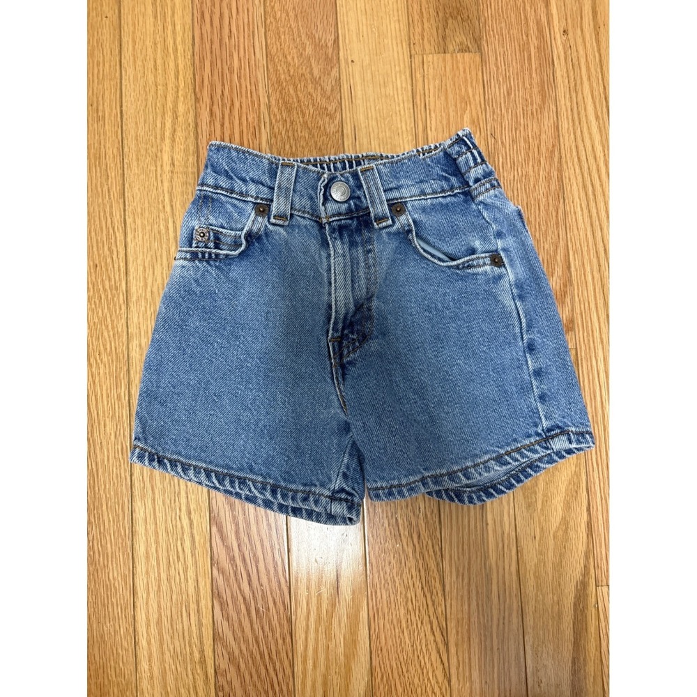 Vintage Levis 512 Toddler Denim Jorts Medium Wash Made in USA 24 Months